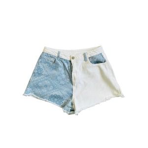 BaeVely Shorts - Stylish White Jean Shorts, Size Medium